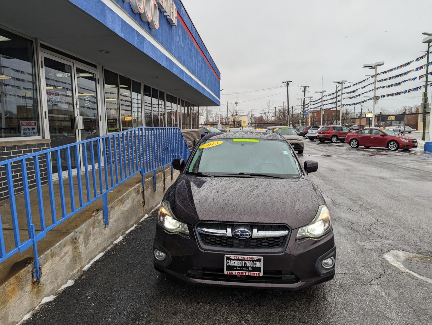 2013 BURGUNDY Subaru Impreza Limited 4-Door+S/R+NAVI (JF1GJAK67DH) with an 2.0L H4 DOHC 16V engine, Continuously Variable Transmission transmission, located at 7600 S Western Ave., Chicago, IL, 60620, (773) 918-3980, 0.000000, 0.000000 - Photo#2